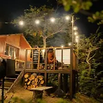 Cabana En El Bosque Con Cine Privado Y Jacuzzi