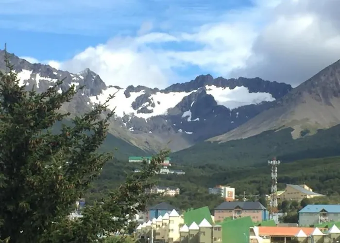 Cálido studio con vistas al Glaciar Martial